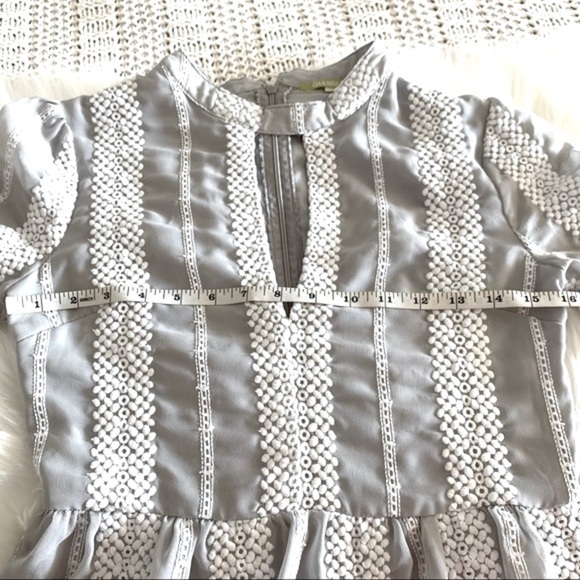 Gianni Bini Eryn Crochet Stripe Midi Dress Size Small - Picture 12 of 16